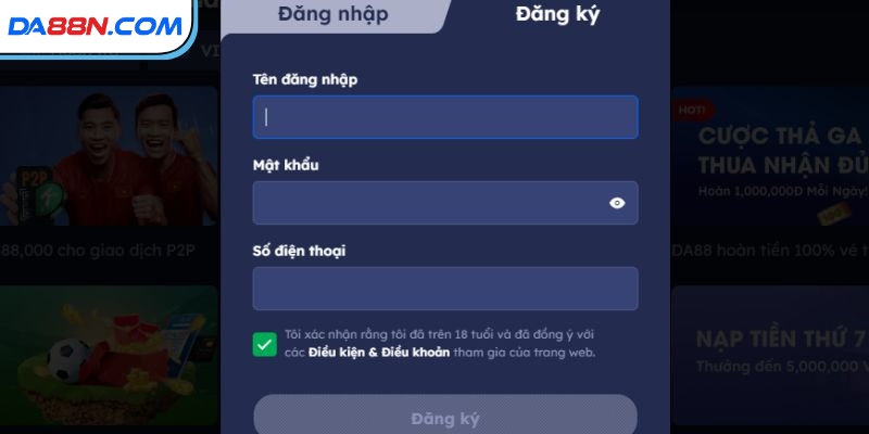 Đăng Ký DA88 - Thực Hiện Nhanh Thao Tác Trong Vòng 1 Phút 3 Biểu mẫu đăng ký DA88 cần hoàn thành